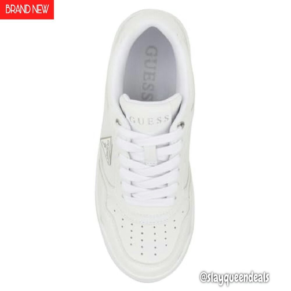 Women's Faux Leather Platform Sneakers, Lace-Up, Cushioned, Size Available - Picture 6 of 8